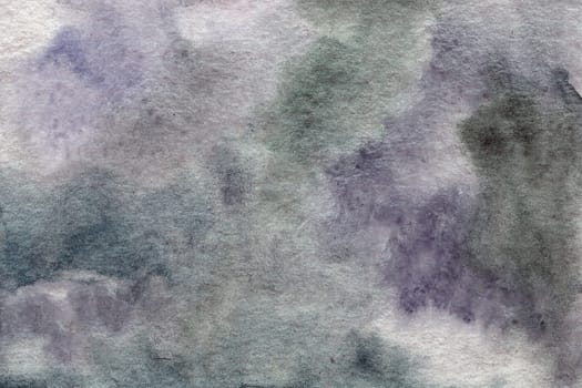 Watercolor purple gray with brush strokes, dots, spots