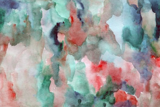 Green -red watercolor paper background texture