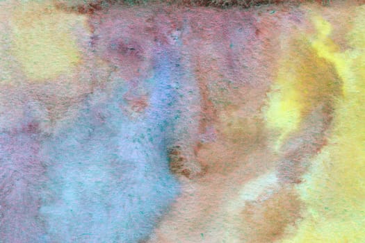 Blue yellow watercolor paper background texture