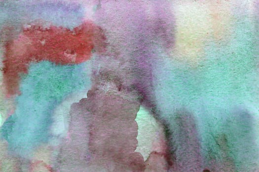 Blue red green watercolor digital paper background