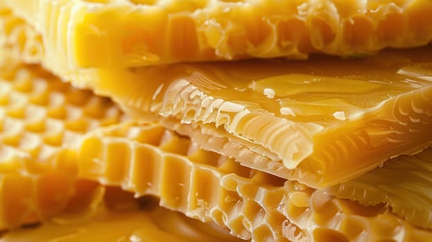 Natural beeswax advertising background