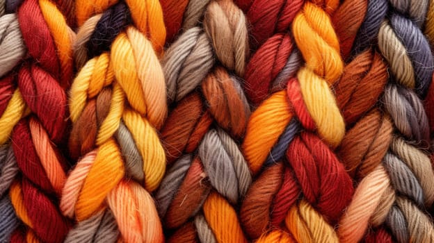 Woolen texture in autumn colors
