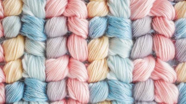 Close-up of woolen knit texture background