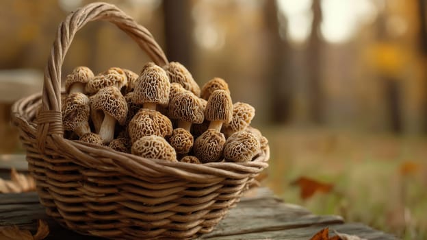 A person is carefully picking fresh mushrooms