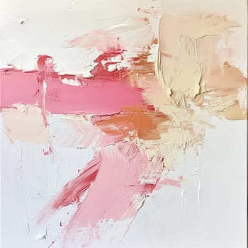 This artwork displays a harmonious blend of soft pastel colors, with textured strokes creating a captivating abstract design. It evokes feelings of serenity and inspiration.