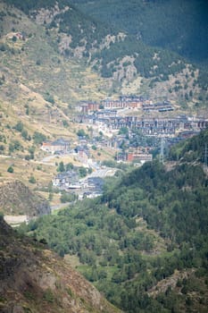 Cityscape of El Tarter in the parish of Canillo in Andorra.