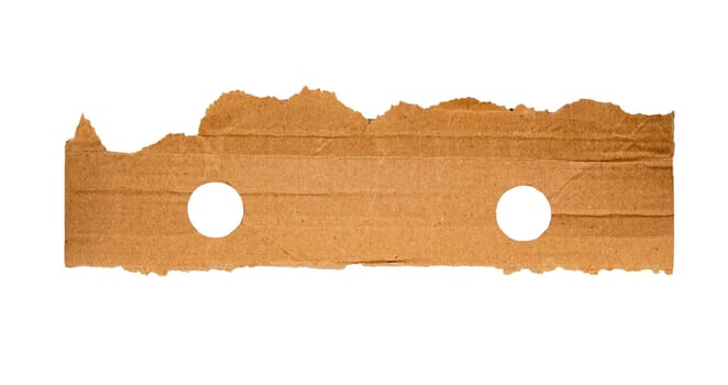 Old Ripped paper. Carton Piece, Ripped Kraft Paper Wallpaper, 