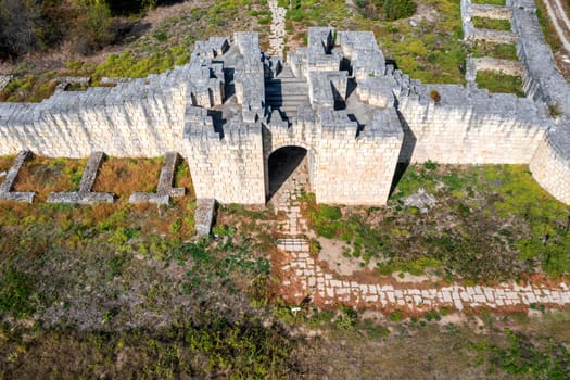 The south wall of Ancient fortress Veliki Preslav, Bulgaria