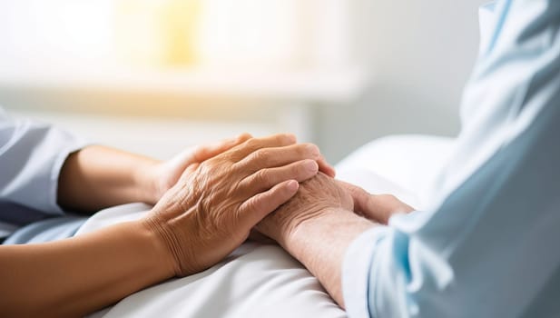 Comforting Touch,  Hand Holding for Support and Care