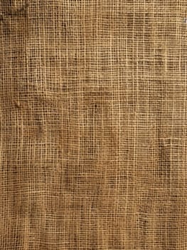 Close-up of a rustic burlap fabric texture with a natural and simplistic aesthetic, ideal for background or design elements in projects