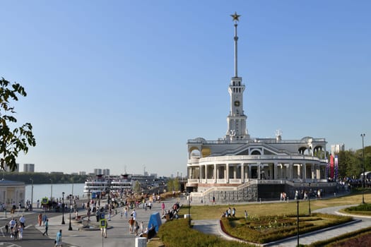 Moscow, Russia - Sept 7. 2024. Northern River Terminal is one of two river terminals in Moscow