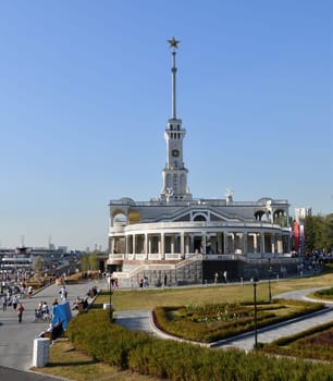 Moscow, Russia - Sept 7. 2024. Northern River Terminal is one of two river terminals in Moscow