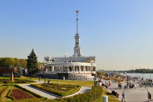 Moscow, Russia - Sept 7. 2024. Northern River Terminal is one of two river terminals in Moscow