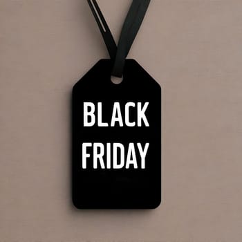 Black Friday sale promotional background. Sale price tag.Top view isolated label, black friday sale concept, clearance sale.sale, reduced price concept.