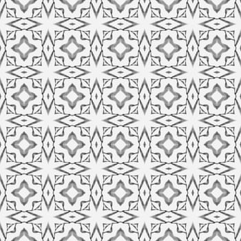 Striped hand drawn design. Black and white impressive boho chic summer design. Textile ready ravishing print, swimwear fabric, wallpaper, wrapping. Repeating striped hand drawn border.