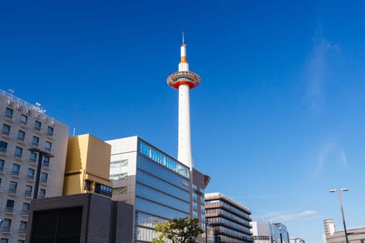 KYOTO, JAPAN - MAY 15, 2019: Kyoto Station building with bus terminal in Kyoto, Japan