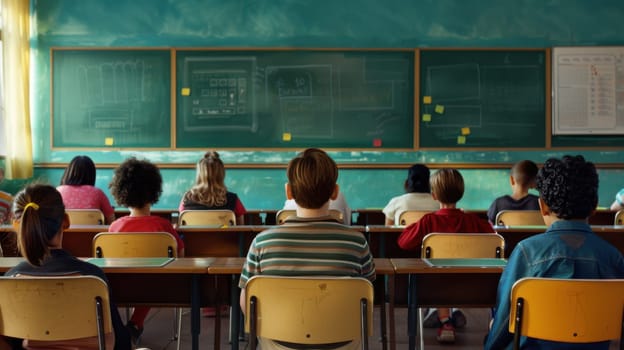 Children in the classroom during a lessons