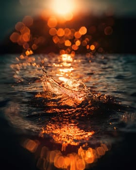 Fiery flames clash with surging water in a dynamic battle of elements. The wild flame battles the cool water in an iconic elemental confrontation.