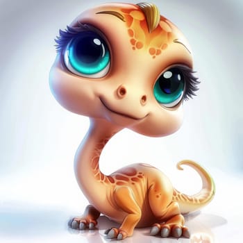 Adorable baby gallimimus design for children's products and decorations. baby