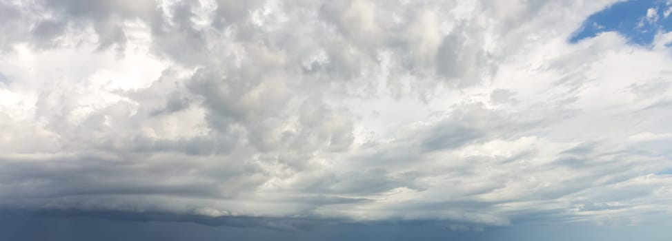 thick clouds in blue sky with white clouds in clear weather on a sunny day