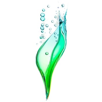 Vibrant drop water paint strokes merge in a dance of colors on a transparent canvas.