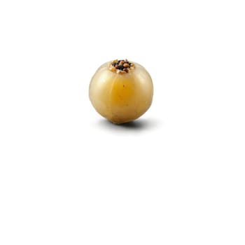 Longan with peeled skin and black seed revealed in clear flesh Food and culinary concept. Food isolated on transparent background.