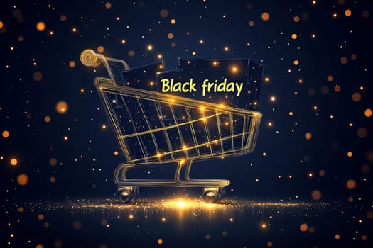 Black friday sale banner realistic illustration. add banner. High quality illustration