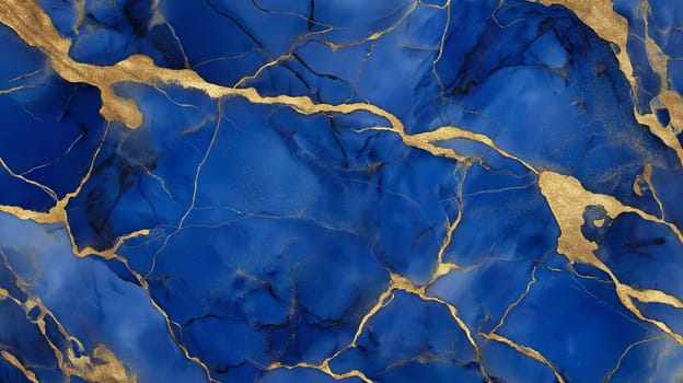 This stunning blue marble texture showcases luxurious golden streaks, making it perfect for various design projects