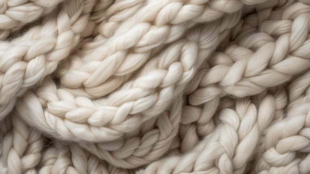 Close-up of woolen knit texture background, creating a visually appealing display