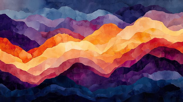 Abstract Painting. Marble paper texture, dark purple, peach fuzz and teal colors, alcohol ink on paper, abstract background, watercolor paper texture. Ai generated