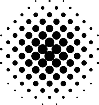 Halftone circles size circles gradations dot pop, art pattern
