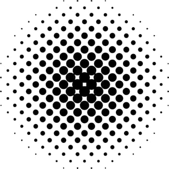 Halftone circles size circles, gradations dot pop art pattern