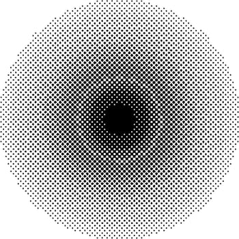 Halftone circles size circles gradations dot pop art pattern