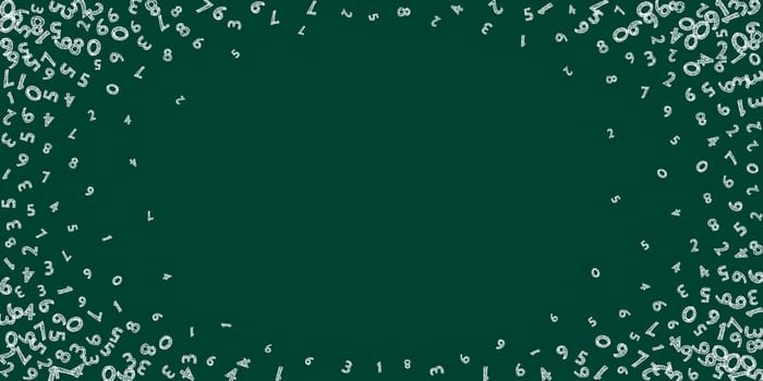 Scattered letters of latin alphabet. Colorful childish floating characters of English language. Foreign languages study concept. Back to school banner .