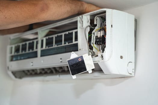 Service and maintenance of air conditioners.