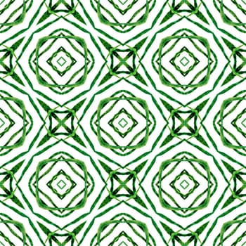 Tropical seamless pattern. Green juicy boho chic summer design. Textile ready beautiful print, swimwear fabric, wallpaper, wrapping. Hand drawn tropical seamless border.