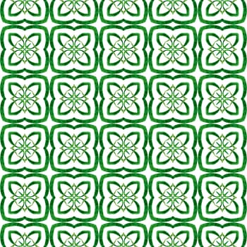 Chevron watercolor pattern. Green exquisite boho chic summer design. Green geometric chevron watercolor border. Textile ready fancy print, swimwear fabric, wallpaper, wrapping.