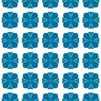 Mosaic seamless pattern. Blue favorable boho chic summer design. Textile ready exceptional print, swimwear fabric, wallpaper, wrapping. Hand drawn green mosaic seamless border.