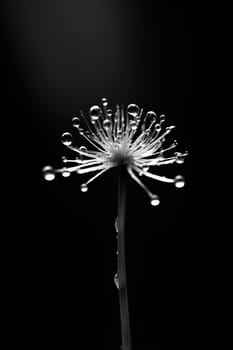 Close-up closeup and liquid bubble rain plant environment clean raindrop dew white green wet leaf black drop water nature macro