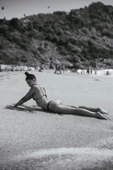 A beautifully serene beach scene that captures an unforgettable moment of ultimate relaxation and tranquility