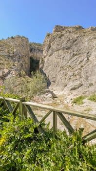 Harmankaya Canyon, Bilecik, Turkey. Harmankaya Canyon is located in Harmankaya Nature Park. Magnificent natural scenery, hills and rocks in which the canyon is located.
