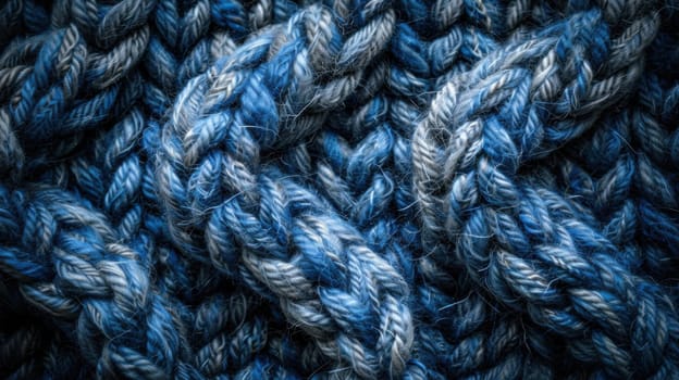 Close-up of woolen knit texture background, creating a visually appealing display
