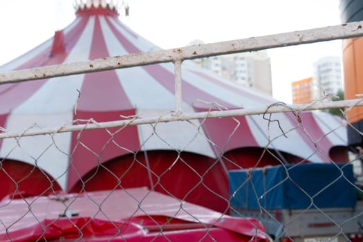 clown tent show circus fun background amusement festival colorful entertainment fair