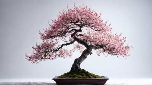 Abstract background with bonsai tree