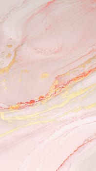 Delicate swirls of pink and gold merge seamlessly, creating an elegant and calming abstract design that evokes tranquility and warmth.