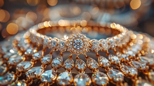 Luxury jewelry with diamonds.