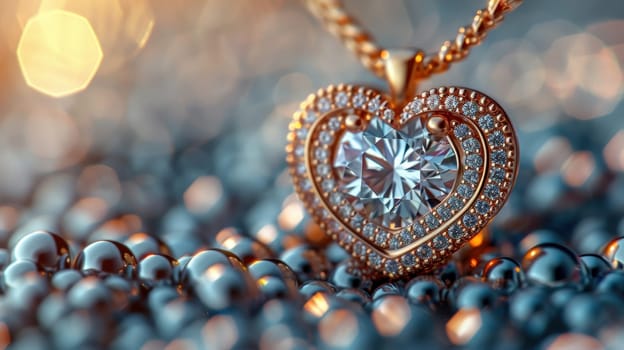 Luxury jewelry with diamonds.