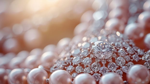 Luxury jewelry with diamonds.