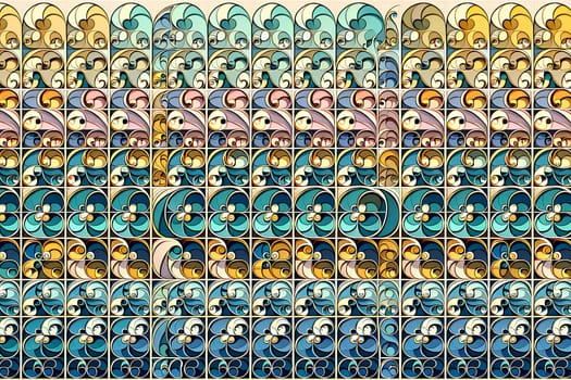 Horizontal pastel background featuring Fibonacci.