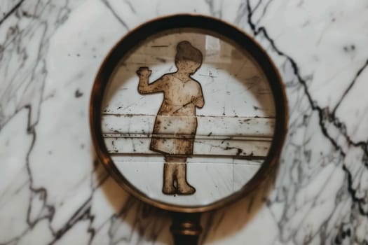 Magnifying glass on a white background a tool for enhanced clarity and detail observation